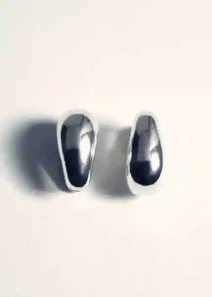 Pendientes Simon Plata Talla 99 Mujer Mango