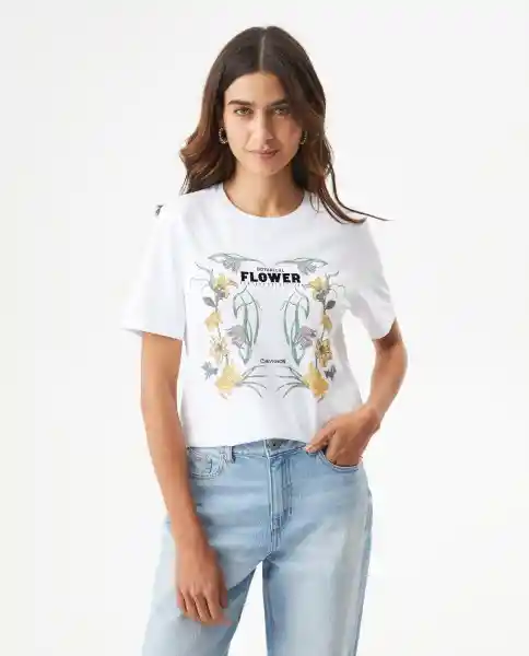 Camiseta Graphic Femenino Blanco 0 Claro T.S Chevignon