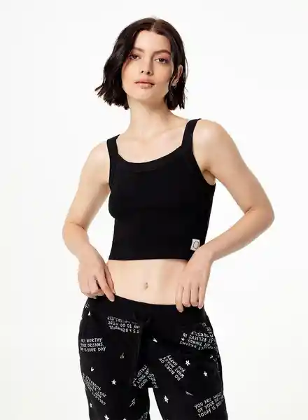 Gef Camiseta Corta Pijama Mujer S-Negro 799