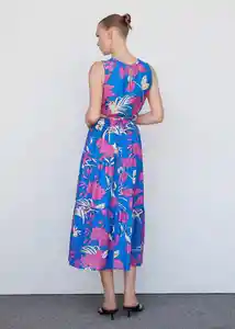 Vestido Nuti Azul Talla S Mujer Mango