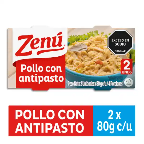 Zenú Pollo con Antipasto