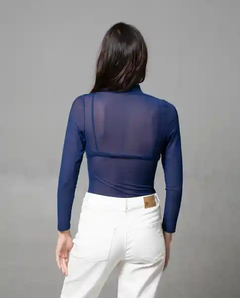 Camiseta Mujer Azul Talla L 201G003 Rifle