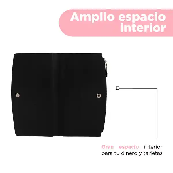 Cartera Para Mujer Diseño de Arco Negro Miniso