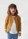 Cárdigan Inna Ocre Talla 72 Niña Mango