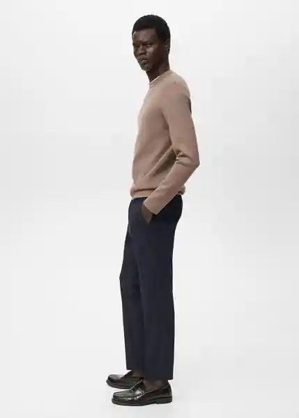Pantalón Bologna Navy Talla 40 Hombre Mango