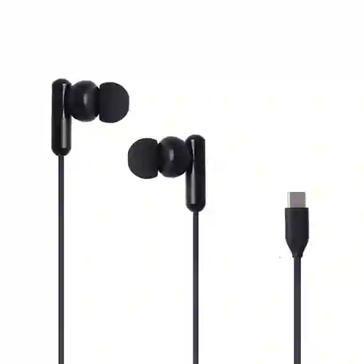 Audífonos Tipo C Serie Life is For Fun Negro Mod Pa242C Miniso