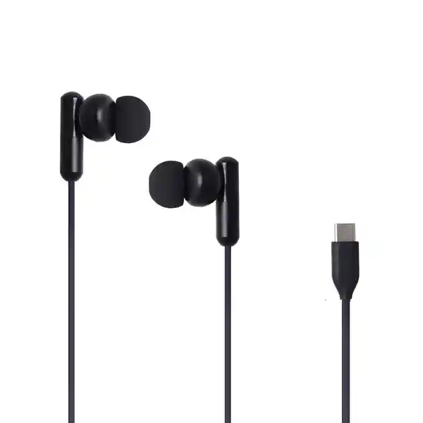 Audífonos Tipo C Serie Life is For Fun Negro Mod Pa242C Miniso