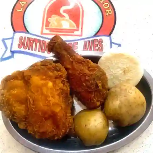 1/4 Pollo Broaster