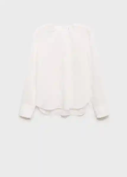 Blusa Ryan Blanco Talla M Mujer Mango