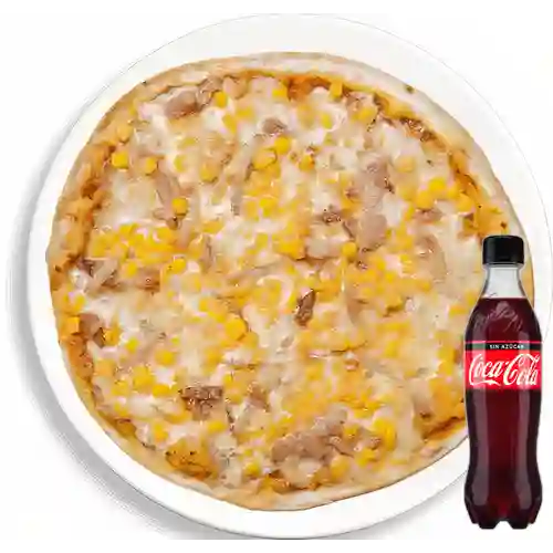 Combo Pizza Maíz Tocineta +Cocacola S/az 500ml