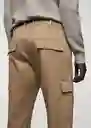 Pantalón Zeus Beige Talla 38 Hombre Mango