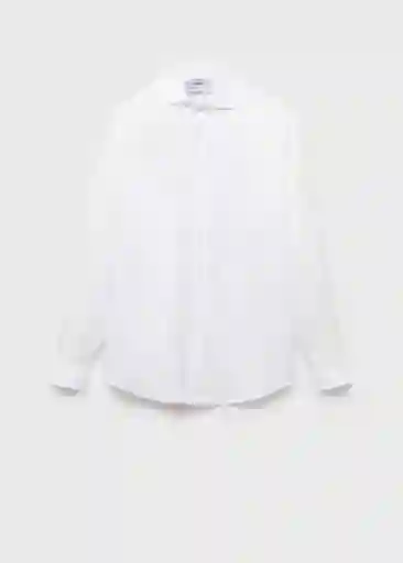 Camisa Marta Blanco Talla M Hombre Mango