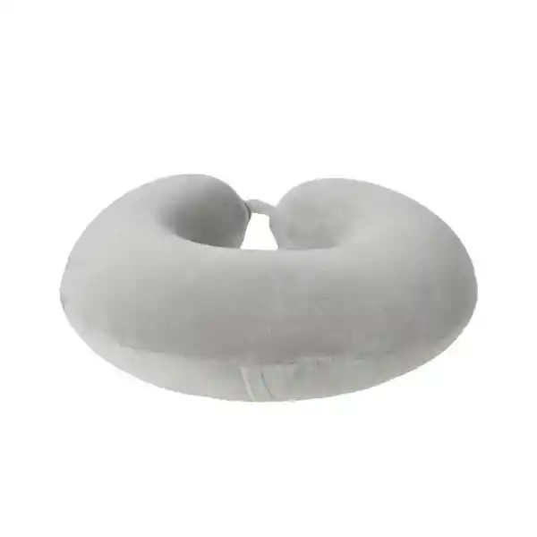 Almohada de Viaje en Forma de u de Color Sólido Gris Miniso