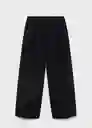 Pantalón Julia Negro Talla 44 Mujer Mango