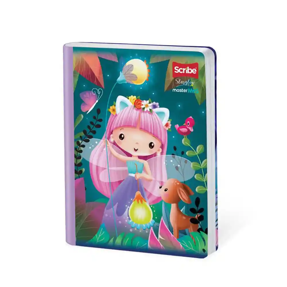 Cuaderno Starglow Master Mas Rayado 50 Hojas Cosido Scribe