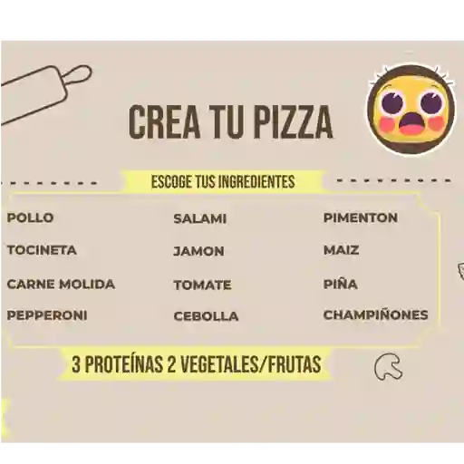 Crea Tu Pizza - Mediana X 6 Porciones