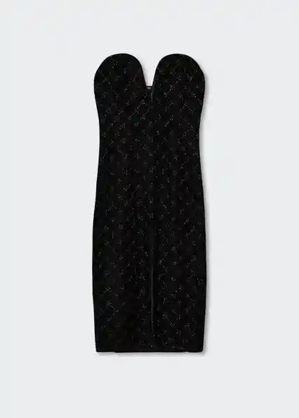 Vestido Belli Negro Talla L Mujer Mango