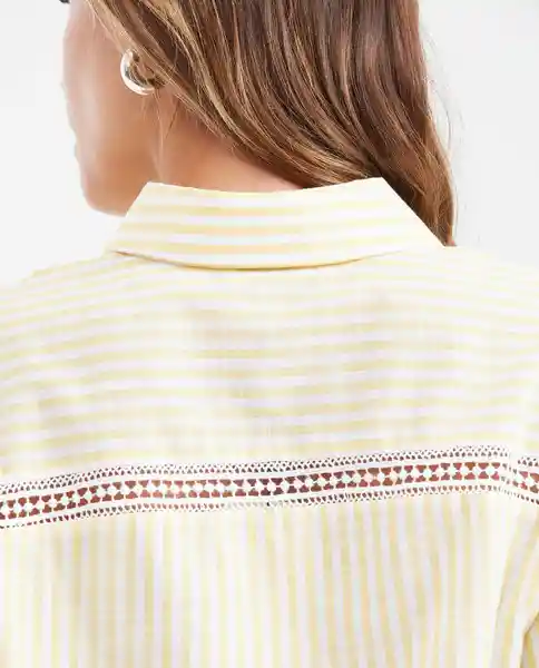 Camisa Stripe Longsleeve Amarillo Impala Claro Talla S Chevignon