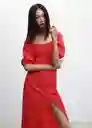 Vestido Sandia-H Rojo Talla XL Mujer Mango