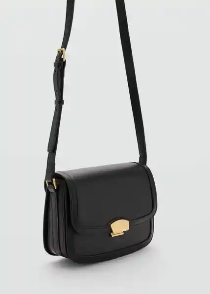 Bolso M Lyrata Negro Mujer Mango