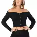 Croydon Blusa Feliza Mujer Negro Talla L