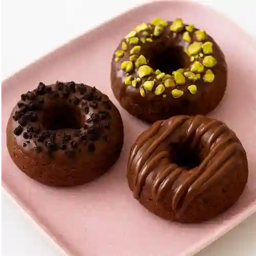 Donas Keto de Chcocolate Oscuro