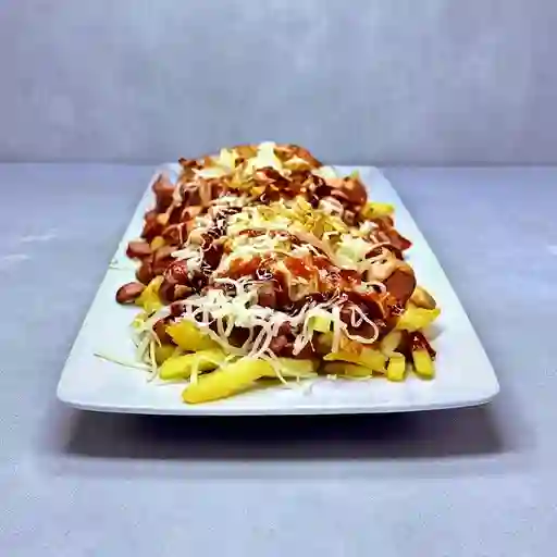 Salchipapa de Res