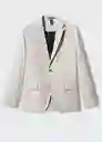 Blazer Americana Cool Beige Talla 50 Hombre Mango