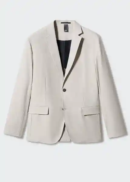 Blazer Americana Cool Beige Talla 50 Hombre Mango