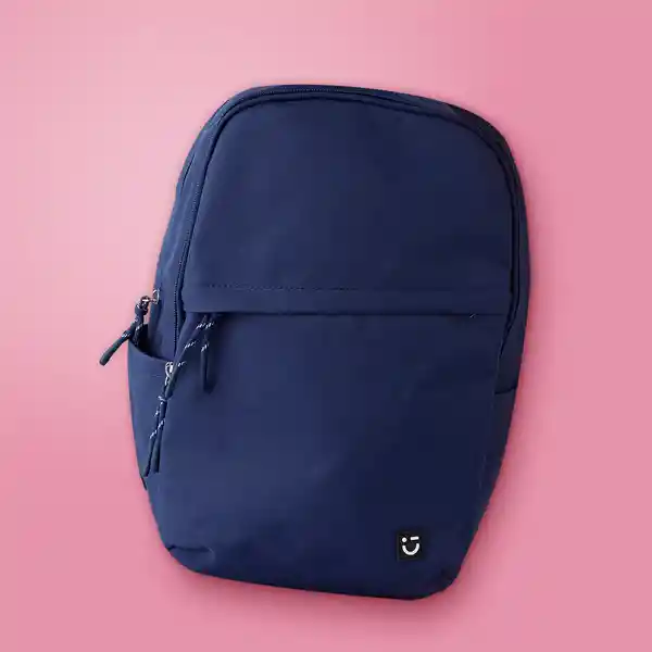 Maleta Escolar Cierre Inclinado Azul Marino Miniso