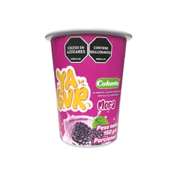 Colanta Yagur Alimento Lácteo Mora Vaso