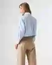 Camisa Mujer Azul Talla M 612G001_AZU144210 Americanino