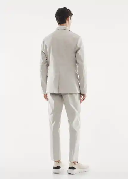 Blazer Americana Cool Beige Talla 50 Hombre Mango