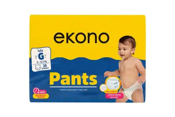 Pañal Pants Bebe Talla G Ekono