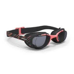 Nabaiji Gafas de Natación Ajustables Xbase Print Negro y Rosa