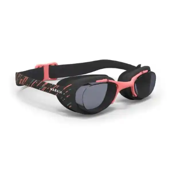 Nabaiji Gafas de Natación Ajustables Xbase Print Negro y Rosa