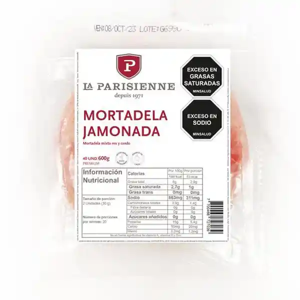 La Parisienne Mortadela Jamonada / 1.3 Lb