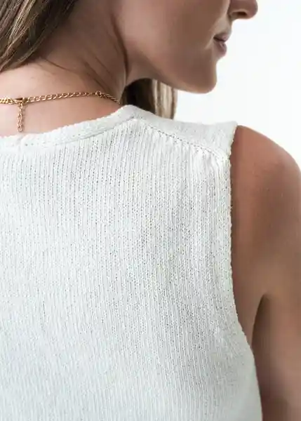 Tejido Mujer Crudo Puro Claro Talla L 483G066 Naf Naf
