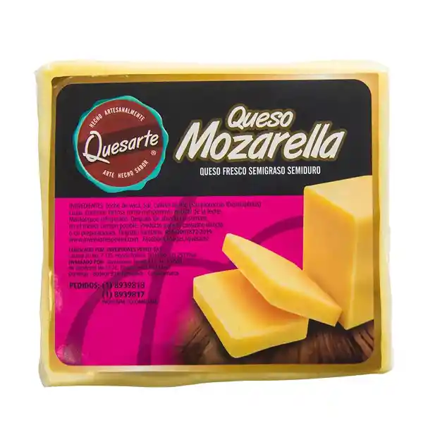 Queso Mozarella Quesarte Tajado