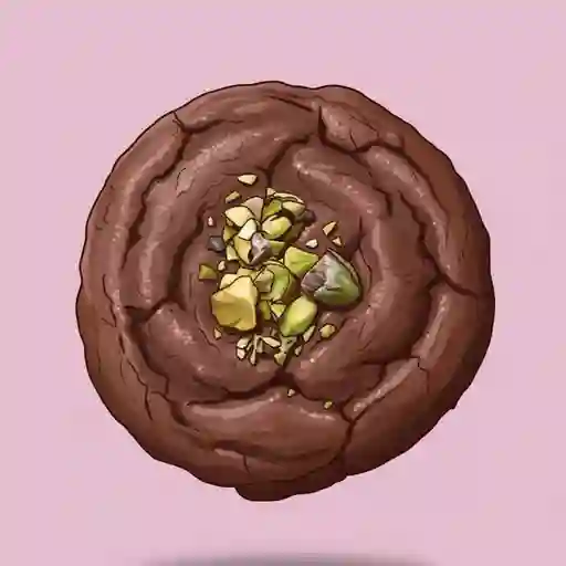 Galleta brownie pistacho