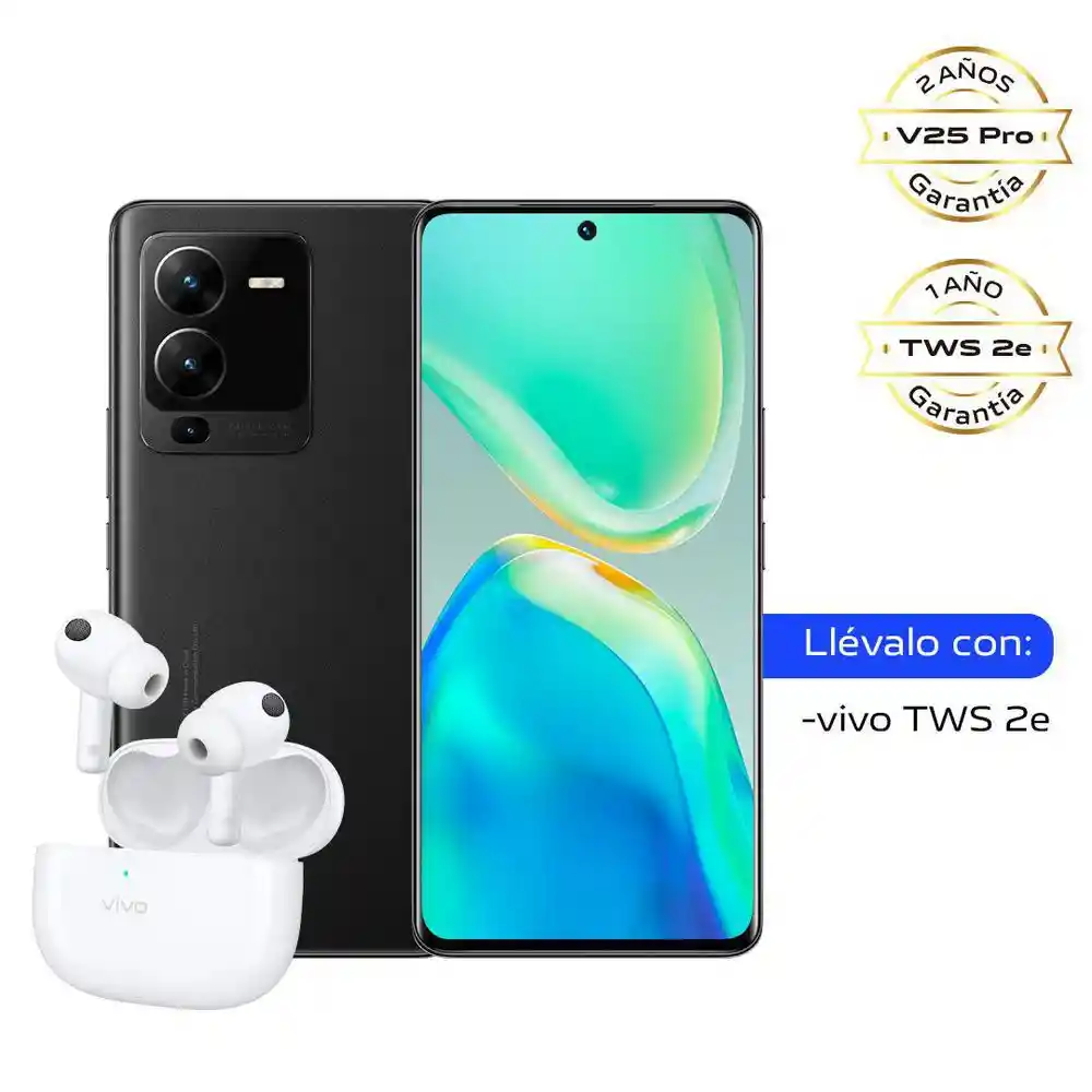 Vivo Celular V25 Pro 256Gb Negro