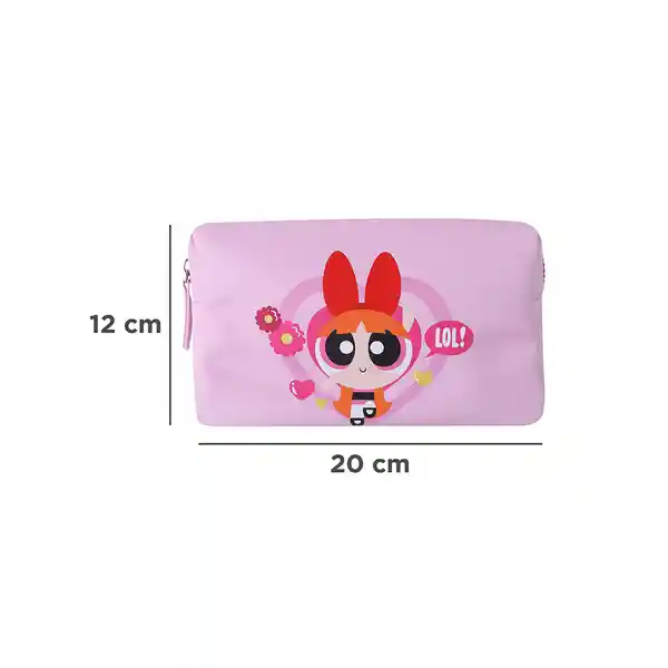 Cosmetiquera de Corazón Las Chicas Superpoderosas Rosa Miniso