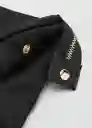 Monedero G Nil Negro Talla 99 Mujer Mango
