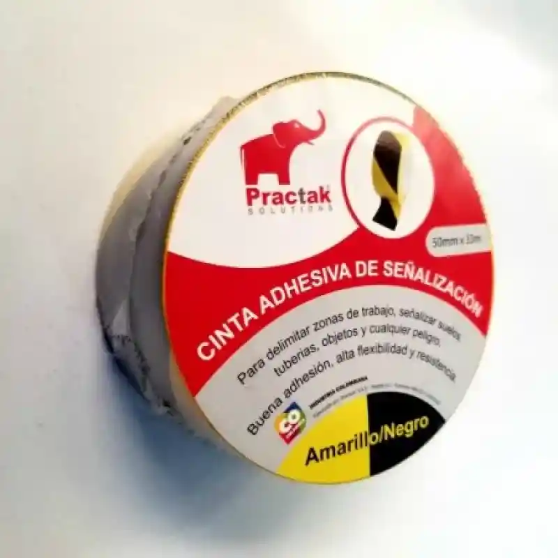 Practak Cinta Señalización Negro/Amarillo 33 m 218500001