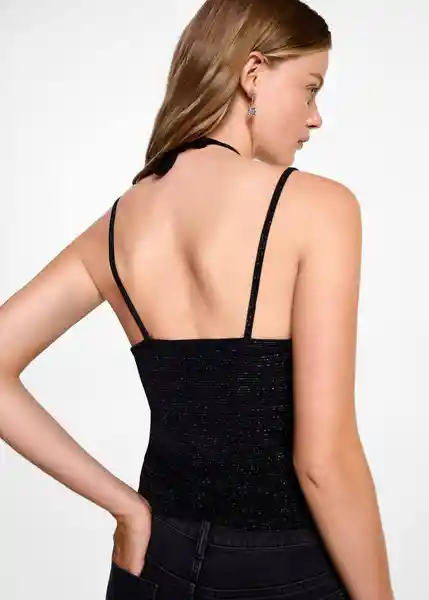 Top Sato Negro Talla 21 Teen Niñas Mango