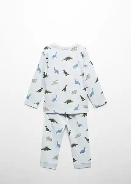 Pijama Aopdinos Niños Celeste Talla 67 Mango