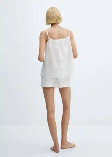 Short Pijama Tao Blanco Talla L Mujer Mango