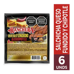 Ranchera Salchicha Queso Fundido Chipotle 204 g