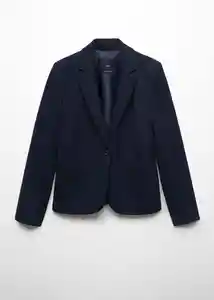 Blazer Americana Paloma Marino Talla 36 Mujer Mango
