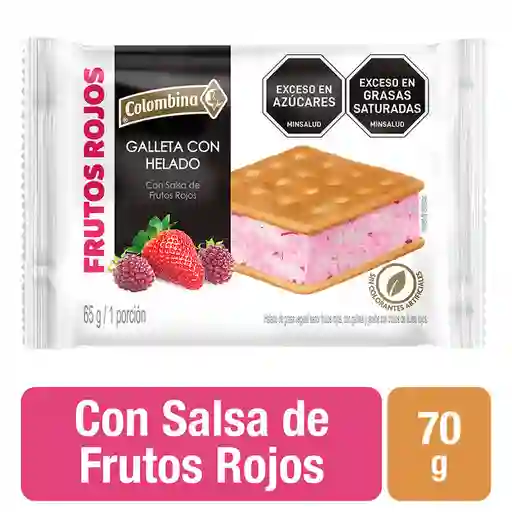 Colombina Galleta con Helado de Frutos Rojos 
